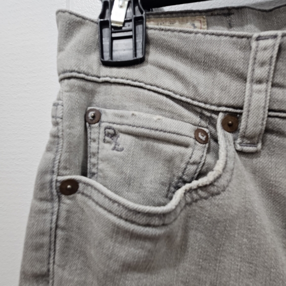 Womens Polo Ralph Lauren Tompkins Skinny Gray Jeans Size 26 - Picture 6 of 12